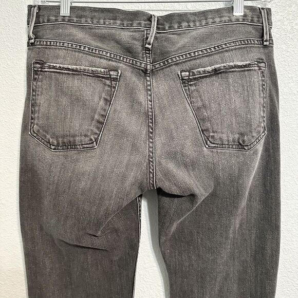 Earnest Sewn Jeans Men's Size 33 X 27 Grey Black Denim Straight Leg Fulton 402 - Picture 6 of 16